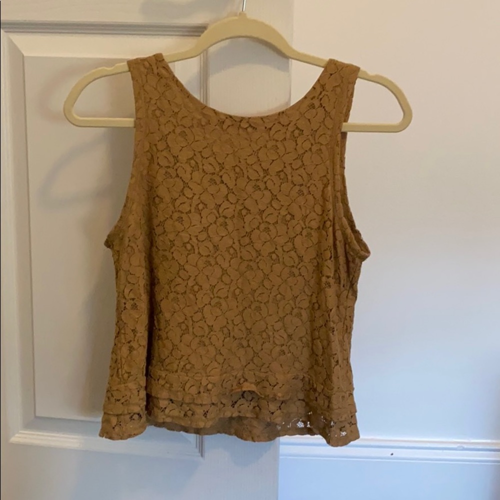 Banana Republic MadMen Collection Gold Peplum Top